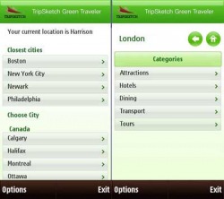 TripSketch Green Traveler Widget