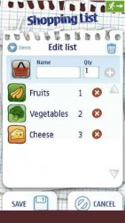 Nokia Shopping List