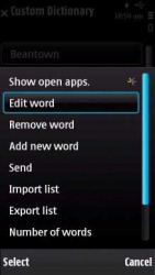 Nokia Custom Dictionary