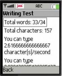 Writing Speed Test