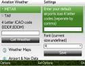 Aviation Weather Center Widget Sony Ericsson Vivaz Application