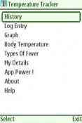 Temperature Tracker Nokia C6 Application