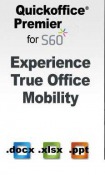 Quick Office Premier For S60 Nokia 500 Application