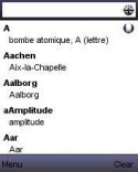 Dictionary FRENCH - ENGLISH offline LG KE600 Application