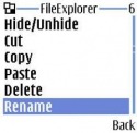 File Explorer Nokia N75 Application