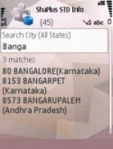 Indian STD code Finder LG T510 Application