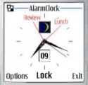 InfoTime Alarm Clock Motorola E11 Application