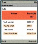Live Cricket Scores QMobile E85 Application