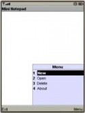 Mini Notepad QMobile M550 Application