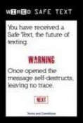 Safe Text Java Mobile Phone Application