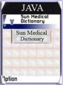 Sun Medical Dictionary Sony Ericsson TM506 Application