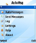 AutoMsg Java Mobile Phone Application