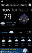 WeatherBug HTC Arrive Application