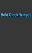 Holo Clock Widget Android Mobile Phone Application