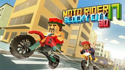 Moto Rider 3D: Blocky City 17