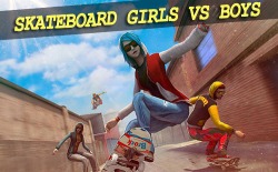 Skateboard: Girls Vs Boys