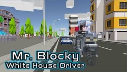 Mr. Blocky White House Driver