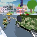 Blocky Army: City Rush Racer Samsung Galaxy Ace Duos S6802 Game