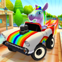 Pony Craft Unicorn Car Racing: Pony Care Girls Android Mobile Phone Game