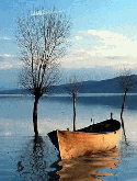 Boat In Lake LG KE800 Screensaver