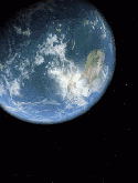 Rotating Earth Samsung R640 Character Screensaver