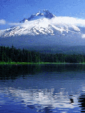 Lake With Huge Mountain BlackBerry Pearl Flip 8220 Screensaver