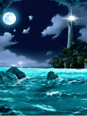 Moon at Sea Samsung D780 Screensaver