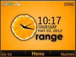 Orange Clock