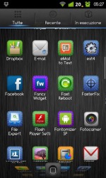 iPhone DarkSteel Lite GO Launcher EX