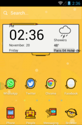 Crazy Yellow Hola Launcher