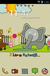 I Love Animals Go Launcher