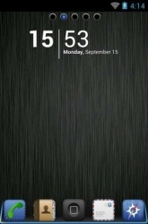 iPhone DarkSteel Lite Go Launcher