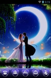 Romantic Moonlight Go Launcher