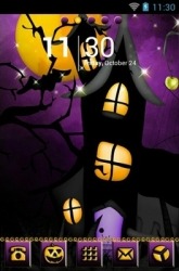 Purple Skies Halloween Go Launcher