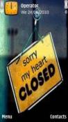Closed Heart Sony Ericsson Vivaz pro Theme