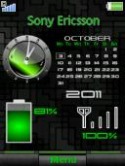 Calendar Battery Sony Ericsson Cedar Theme