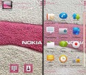 Pink Nokia Sony Ericsson Vivaz pro Theme