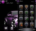 Purple Car Sony Ericsson Vivaz pro Theme