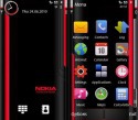 Red Black Nokia Nokia 801T Theme
