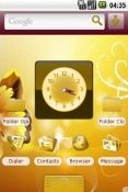 Golden Android Mobile Phone Theme