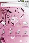 Light Pink Swirl Sony Ericsson Xperia X8 Theme