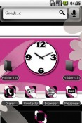 Pink Black Retro HTC Tattoo Theme