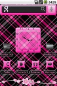 Plaid N HotPink Acer beTouch T500 Theme
