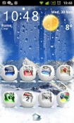 Winter Snow Go Launcher Samsung Galaxy A Theme