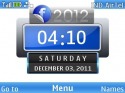 Facebook 2012 Clock Nokia Asha 205 Theme