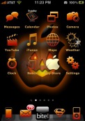 Pumpkin Apple iPhone 3G Theme