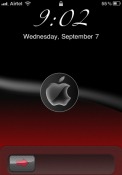 Red &amp; Black iOS Mobile Phone Theme