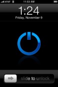 Simple blue Apple iPhone 3G Theme