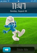 Smurfs Apple iPhone 4S Theme
