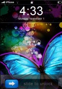 Sweet Butterfly Apple iPhone 4S Theme